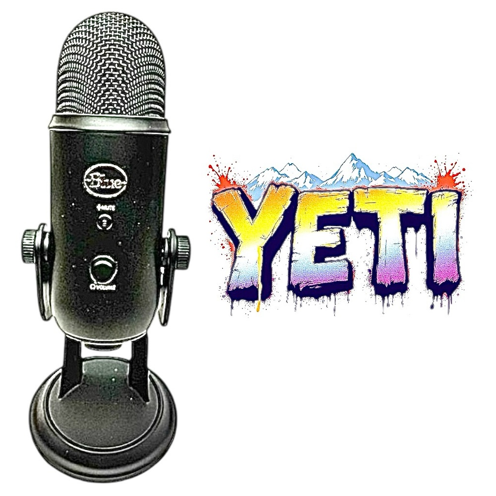 Blue Yeti Blackout BM400BK USB Professional Multi-Pattern Condenser Microphone